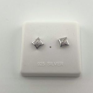 Real Diamond earrings for men/women, Unisex diamond studs screw back earrings,